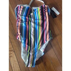 NWT Catalina S Striped One piece Swimsuit
